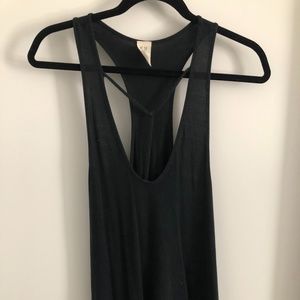 Free People Black Tank Top Size M